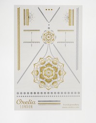 Набор временных татуировок в восточном стиле Orelia - Mixed plated