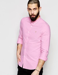 Оксфордская рубашка узкого кроя Farah - Розовый