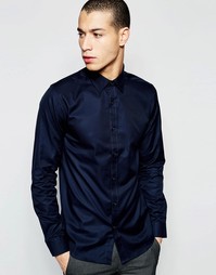 Классическая рубашка зауженного кроя Selected Homme - Navy blazer