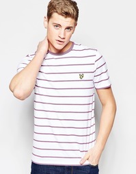 Белая футболка в полоску Lyle &amp; Scott - Белый