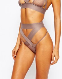 Сетчатые трусики с завышенной талией ASOS Extreme Risky Business