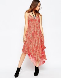 Платье Free People Knot For You - Мандариновый