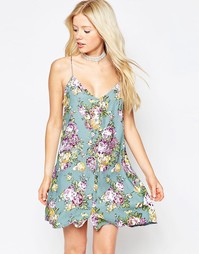 Платье-сорочка с пастельным цветочным принтом Motel Sanna