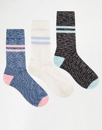 3 пары носков в спортивном стиле ASOS - Мульти