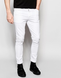 Белые супероблегающие джинсы Dark Future - Белый