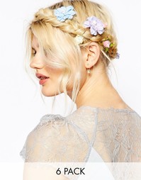 Винтажные заколки для волос с цветочной отделкой ASOS WEDDING