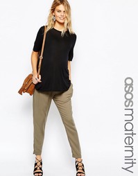 Тканые брюки‑галифе для беременных ASOS Maternity - Хаки