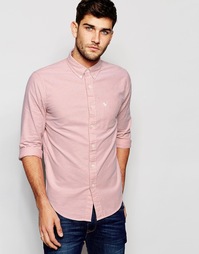 Красная оксфордская рубашка слим Abercrombie &amp; Fitch - 500 красный