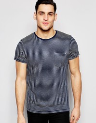 Полосатая футболка Jack &amp; Jones Premium - Темно-синий