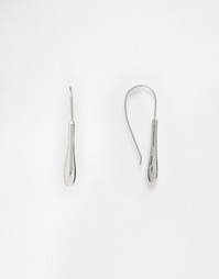 Серьги с подвесками-капельками ASOS - Родий