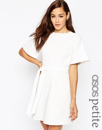 Платье мини с рукавами-кимоно ASOS PETITE - Слоновая кость