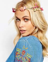 Венок на голову из бумажных цветов ASOS - Мульти