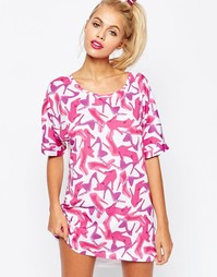 Пижамная oversize-футболка ASOS - Мульти