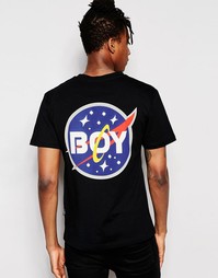 Футболка с принтом Boy London Space - Черный