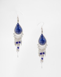 Серьги ASOS Don't Be Blue Dreamcatcher - Синий