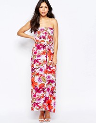 Платье-макси бандо c принтом City Goddess