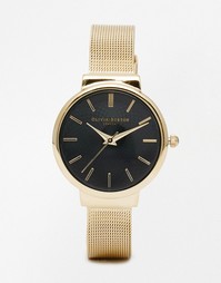 Черно-золотистые часы Olivia Burton Hackney - Золотой