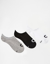 Набор из 3 пар подследников Calvin Klein - Мульти