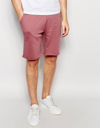 Светло-розовые трикотажные шорты средней длины ASOS - Wistful mauve