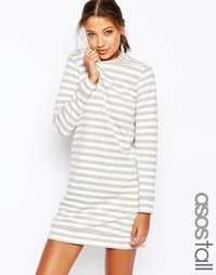 Платье-свитшот в полоску ASOS TALL - Мульти