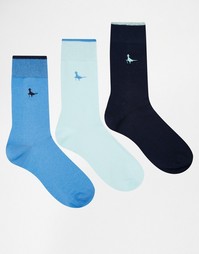 Комплект из 3 пар носков Jack Wills Alandale - Синий