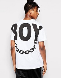 Футболка с принтом на спине Boy London - Белый