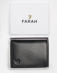 Кожаный бумажник Farah Ottam - Черный