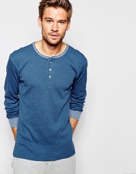 Лонгслив классического кроя с горловиной на пуговицах Levi's - Синий Levi's®