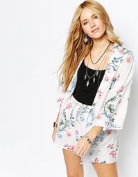 Куртка-кимоно с цветочным принтом ASOS Co-ord - Цветочный