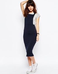 Платье-сарафан миди ASOS - Темно-синий