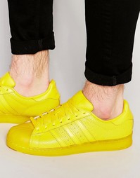 Желтые кроссовки Аdidas Originals Superstar Аdicolor S80328 - Желтый