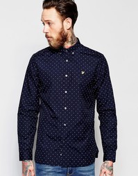Рубашка в горошек Lyle &amp; Scott - Темно-синий