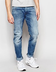 Узкие светлые состаренные джинсы G-Star Arc 3D