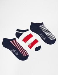 Набор из 3 пар спортивных носков Jack Wills Closworth - Мульти