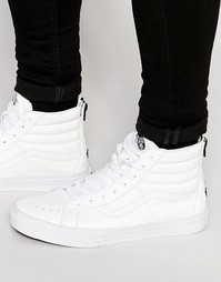 Белые кроссовки на молнии Vans Sk8-Hi Reissue V4KYII9 - Белый