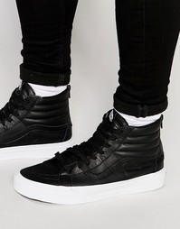 Черные кроссовки с молнией Vans Sk8-Hi Reissue V4KYII7 - Черный