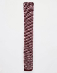 Бордовый трикотажный галстук ASOS - Burgundy