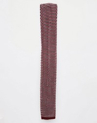 Бордовый трикотажный галстук ASOS - Burgundy
