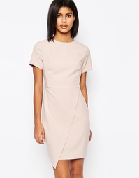 Асимметричное платье мини ASOS - Телесный