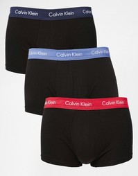 Набор из 3 хлопковых боксеров-брифов Calvin Klein - Черный