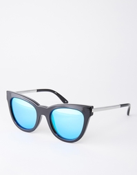 Зерркальные солнцезащитные очки кошачий глаз Le Specs Exclusive Le Deb