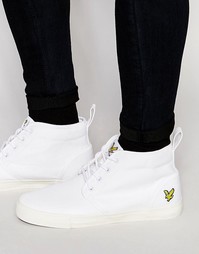 Высокие кеды с саржевым верхом Lyle &amp; Scott Lunan - Белый