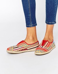 Эспадрильи на плоской подошве с полосками TOMS Palmera Cayenne