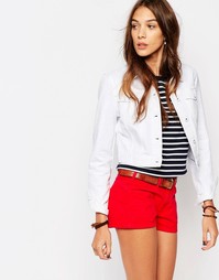 Укороченная джинсовая куртка Jack Wills - Белый