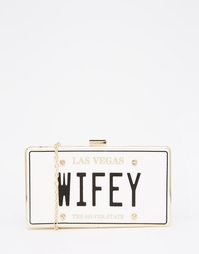 Оригинальный клатч с текстовым принтом Wifey ALDO