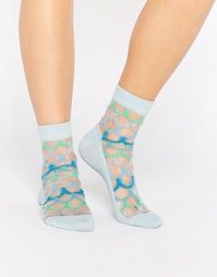 Полупрозрачные носки с эффектом чешуек ASOS - Мульти