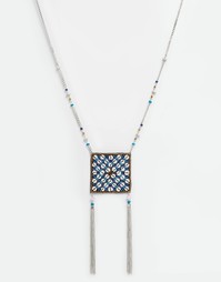 Длинное ожерелье с кисточкой ASOS - Мульти