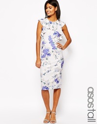 Платье-футляр с цветочным принтом ASOS TALL - Мульти