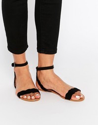 Черные сандалии с фигурными ремешками Faith Jem - Черный