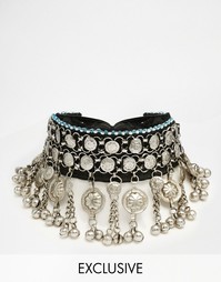 Ожерелье-чокер с металлической отделкой Reclaimed Vintage - Мульти